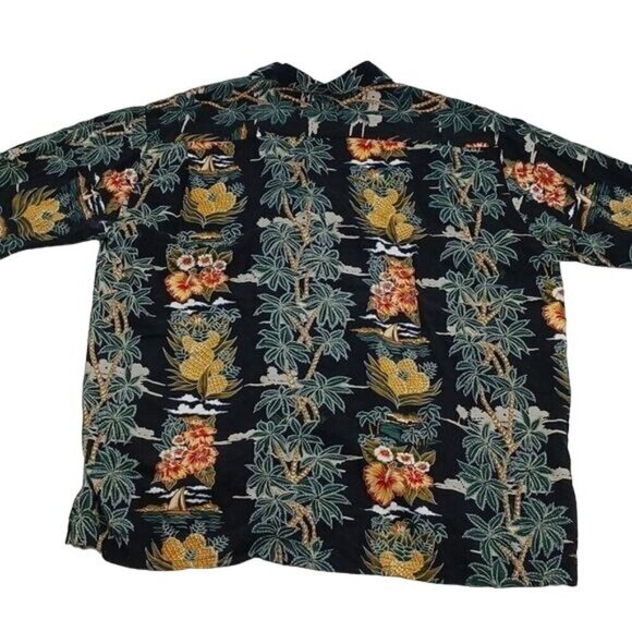 Pineapple Connection Hawaiian Shirt Tropical Print Button Down Mens Size XL - Picture 4 of 4
